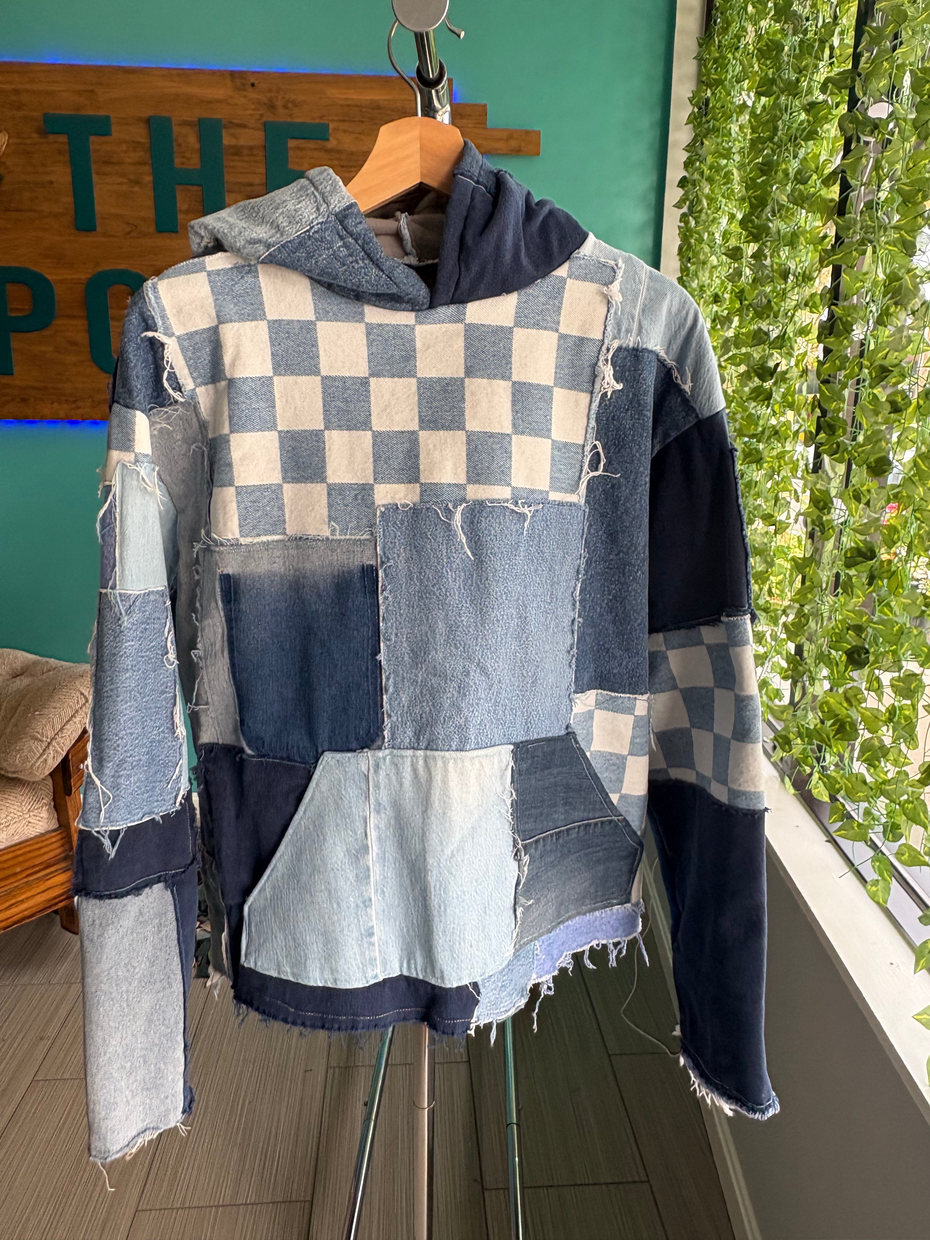 Jean Patchwork Hoodie